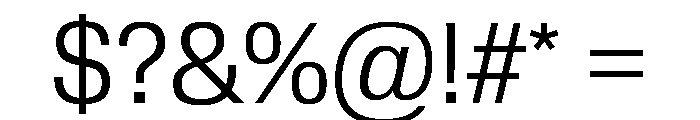 Review Light Font OTHER CHARS