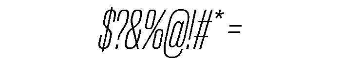 Review Poster Thin Italic Font OTHER CHARS