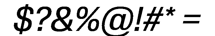 Review Regular Italic Font OTHER CHARS
