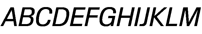 Review Regular Italic Font UPPERCASE