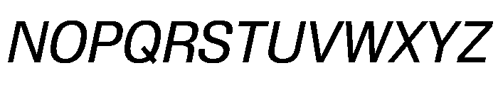 Review Regular Italic Font UPPERCASE