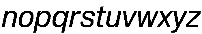 Review Regular Italic Font LOWERCASE