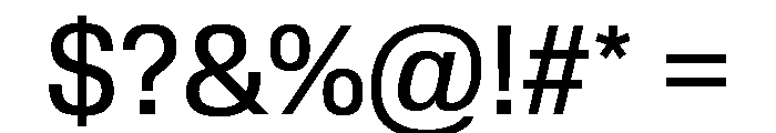 Review Regular Font OTHER CHARS