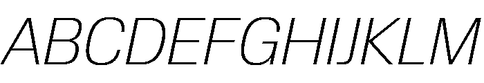 Review Thin Italic Font UPPERCASE