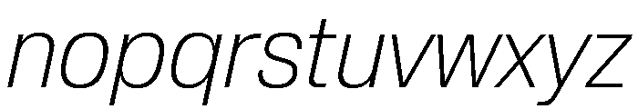 Review Thin Italic Font LOWERCASE