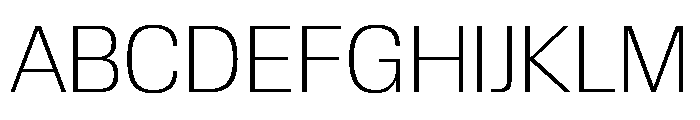 Review Thin Font UPPERCASE