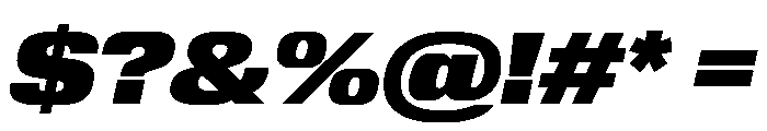 Review Wide Black Italic Font OTHER CHARS