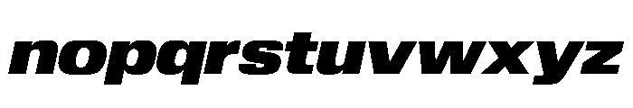 Review Wide Black Italic Font LOWERCASE