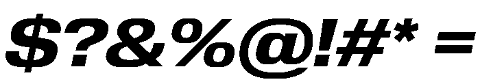 Review Wide Bold Italic Font OTHER CHARS