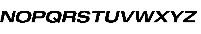 Review Wide Bold Italic Font UPPERCASE
