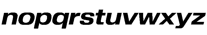 Review Wide Bold Italic Font LOWERCASE