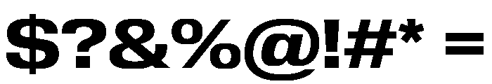 Review Wide Bold Font OTHER CHARS