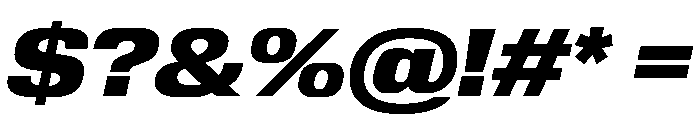 Review Wide Heavy Italic Font OTHER CHARS