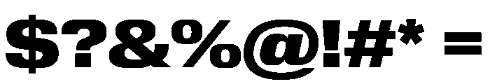 Review Wide Heavy Font OTHER CHARS
