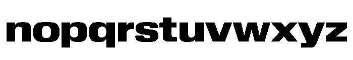 Review Wide Heavy Font LOWERCASE
