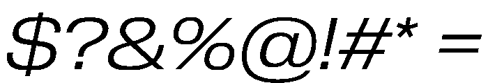 Review Wide Light Italic Font OTHER CHARS