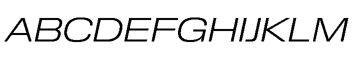 Review Wide Light Italic Font UPPERCASE