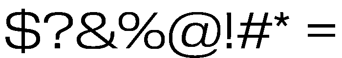 Review Wide Light Font OTHER CHARS