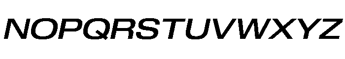 Review Wide Medium Italic Font UPPERCASE