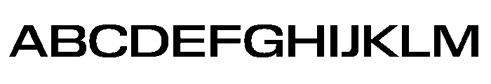 Review Wide Medium Font UPPERCASE