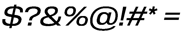 Review Wide Regular Italic Font OTHER CHARS