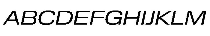 Review Wide Regular Italic Font UPPERCASE