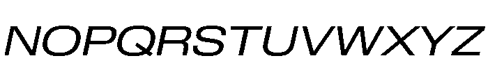 Review Wide Regular Italic Font UPPERCASE