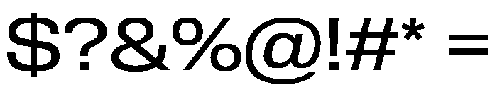 Review Wide Regular Font OTHER CHARS