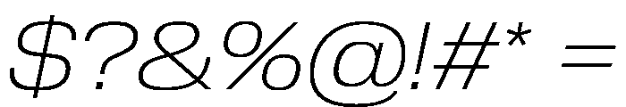 Review Wide Thin Italic Font OTHER CHARS