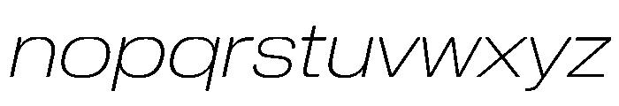 Review Wide Thin Italic Font LOWERCASE