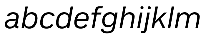 Recognition Italic Font LOWERCASE