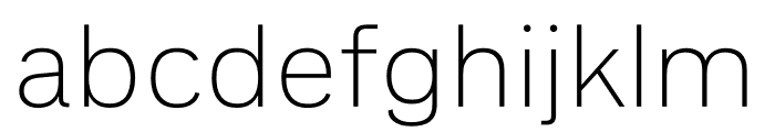 Recognition Thin Font LOWERCASE