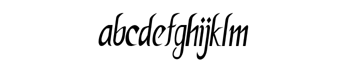 Redfall-CondensedItalic Font LOWERCASE