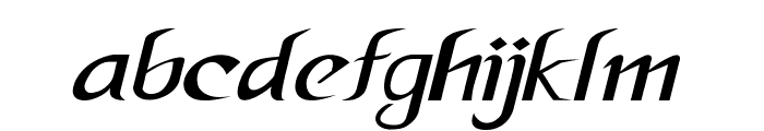 Redfall-ExpandedItalic Font LOWERCASE