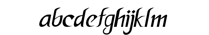 Redfall-Italic Font LOWERCASE