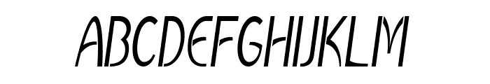Regala-CondensedItalic Font UPPERCASE