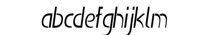 Regala-CondensedItalic Font LOWERCASE