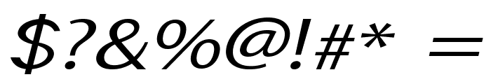 Regala-ExpandedItalic Font OTHER CHARS
