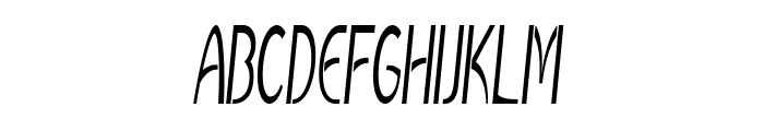 Regala-ExtracondensedItalic Font UPPERCASE