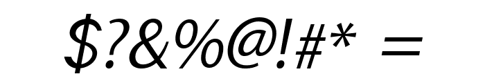 Regala-Italic Font OTHER CHARS