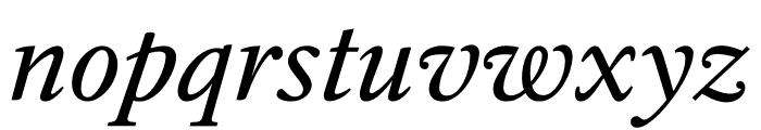 Register Italic Font LOWERCASE