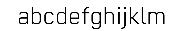 Regular Light Font LOWERCASE