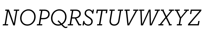 Regular Slab Italic Font UPPERCASE