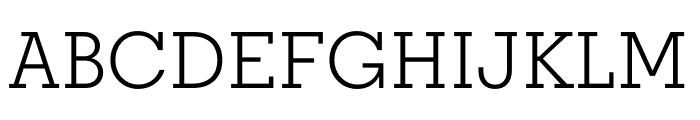 Regular Slab Regular Font UPPERCASE