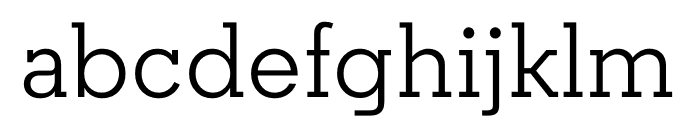 Regular Slab Regular Font LOWERCASE