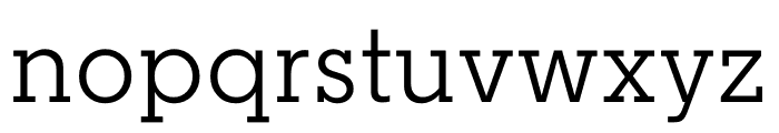 Regular Slab Regular Font LOWERCASE