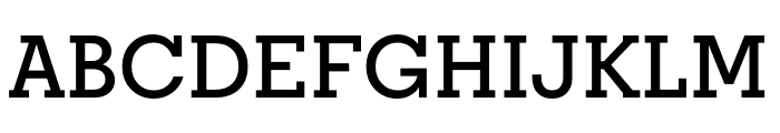 Regular Slab Semibold Font UPPERCASE