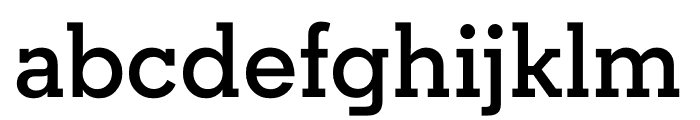 Regular Slab Semibold Font LOWERCASE