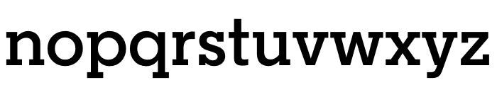 Regular Slab Semibold Font LOWERCASE