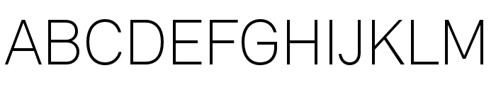 Relevant Thin Font UPPERCASE